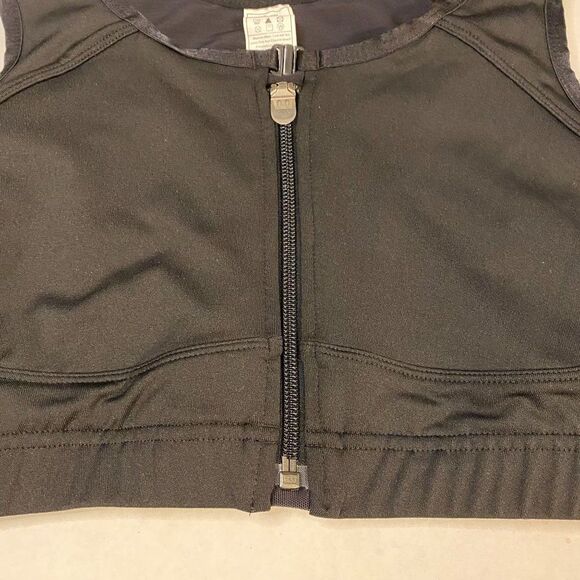 Asics Womens Black Lock Front Zip Sports Bra, Size Medium 36D - Picture 6 of 13